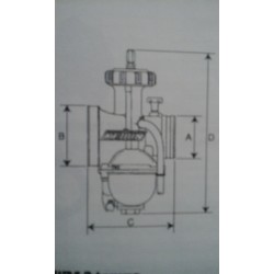 Carburateur PWK - 38 mm - pour 2 temps - KEIHIN KEI_1000-71R-AA02---NPF KEIHIN