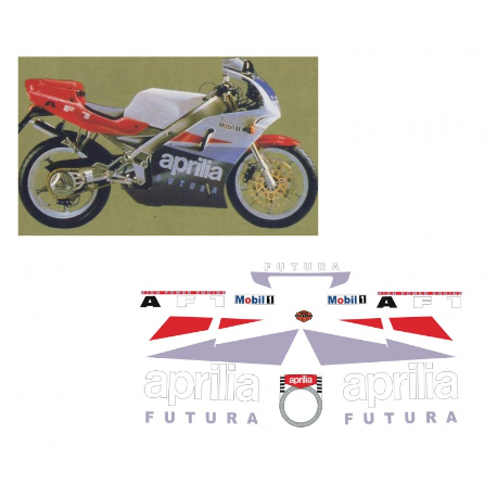 kit adhésifs Aprilia AF1 125 Futura - 1990 ADH.APR_125.AF1.1990_D019038 CLUBPARTS