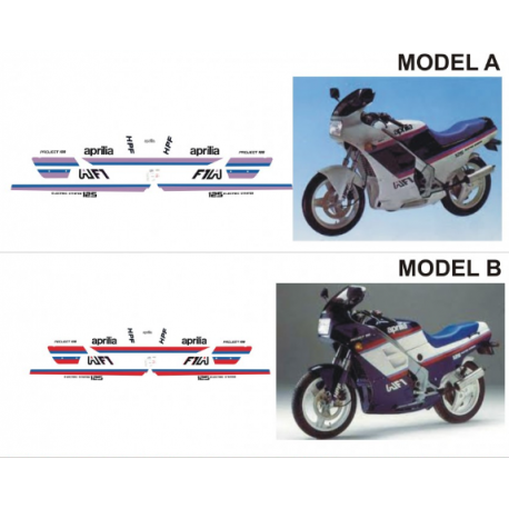 Kit adhésifs Aprilia AF1 125 PROJECT 108 1987 DEC0000019034 DECALMOTO