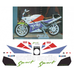 Kit adhésifs Aprilia AF1 125 Sintesi Sport - 1990 ADH_APR.AF1.125-SINTESI.SP-90 CLUBPARTS