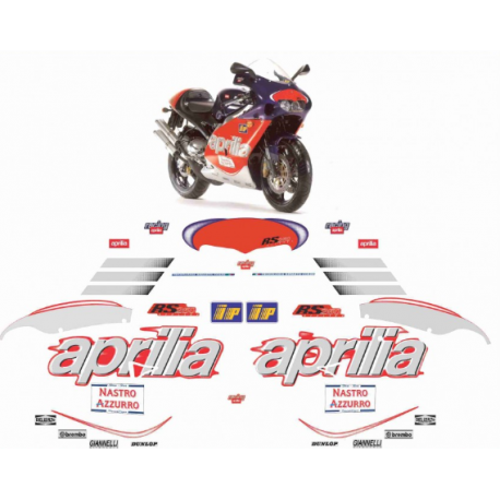 Kit adhésifs Aprilia RS 250 - 1999 - Rossi Replica ADH_APR.RS250-ROSSI/99 CLUBPARTS
