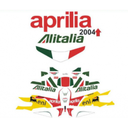 Kit adhésifs Aprilia RSV 1000 Alitalia D0167 CLUBPARTS
