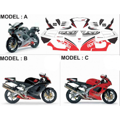 Kit adhésifs Aprilia RSV 1000 - 2003 ADH_APR.RSV1000-03 CLUBPARTS