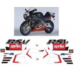 Kit adhésifs Aprilia RSV 1000 R - 2000 ADH_APR.RSV1000R/00 CLUBPARTS