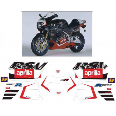 Kit adhésifs Aprilia RSV 1000 R - 2000 ADH_APR.RSV1000R/00 CLUBPARTS