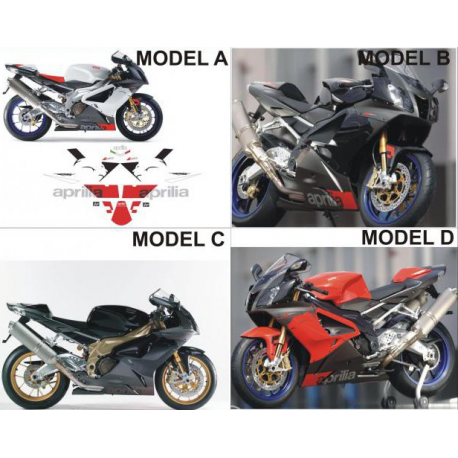 Kit Adhésif Aprilia RSV 1000 R - 2006 D01088 CLUBPARTS