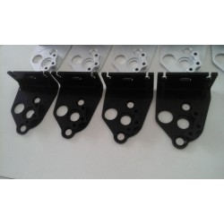 Supports de poulies de valves - Aluminium taillé masse anodisation NOIRE - Aprilia RS 250 / Suzuki RGV 250 - BC ENGINEERING B...