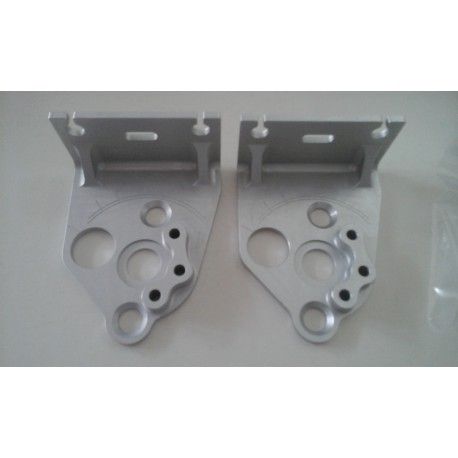 Supports de poulies de valves - Aluminium taillé masse anodisation NATURELLE - Aprilia RS 250 / Suzuki RGV 250 - BC ENGINEERI...