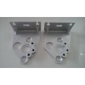 Supports de poulies de valves - Aluminium taillé masse anodisation NATURELLE - Aprilia RS 250 / Suzuki RGV 250 - BC ENGINEERI...