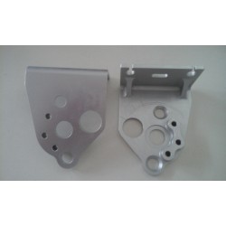 Supports de poulies de valves - Aluminium taillé masse anodisation NATURELLE - Aprilia RS 250 / Suzuki RGV 250 - BC ENGINEERI...