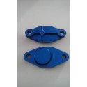 Platine de suppression de pompe à huile pour Aprilia 125 - Rotax 122/123 - Aluminium taillé masse - BLEUE - BC ENGINEERING BC...