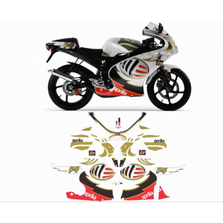 Kit adhésifs Aprilia RS 50 - 2005 - Replica Poggiali ADH_APR.RS50-POGGIALI/05 CLUBPARTS