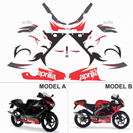 Kit adhésifs Aprilia RS 50 - 2005 ADH_APR.RS50/05 CLUBPARTS