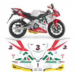 Kit adhésifs Aprilia RS 50 - 2010 - Biaggi Alitalia Sbk Replica ADH_APR.RS50-ALITALIA/10 CLUBPARTS