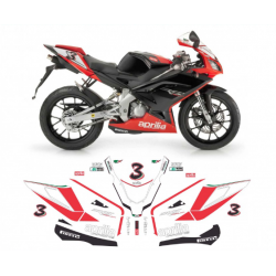 kit adhésifs Aprilia RS 50 - 2010 - Max Biaggi SBK Replica ADH_APR.RS50-BIAGGI/10 CLUBPARTS