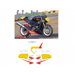 Kit adhésifs Aprilia Tuono 1000 R - 2003 - Racing ADH_APR.TUONO1000R-RACING03 CLUBPARTS