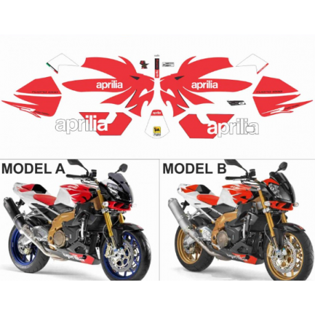 Kit adhésifs Aprilia Tuono 1000 Factory - 2006/2010 ADH_APR.TUONO1000-FACTORY/09 CLUBPARTS
