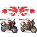 Kit adhésifs Aprilia Tuono 1000 Factory - 2006/2010 ADH_APR.TUONO1000-FACTORY/09 CLUBPARTS