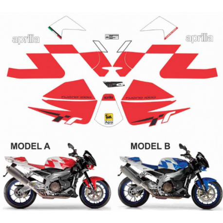 Kit adhésifs Aprilia Tuono 1000 - 2009/2010 DEC0000711489012 DECALMOTO