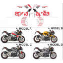 Kit adhésifs Aprilia Tuono 1000 V4 - 2011/2014 - Replica ADH_APR.TUONO.1000-V4-11.REPLICA CLUBPARTS