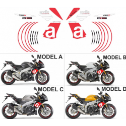 Kit adhésifs Aprilia Tuono 1000 V4 RR - 2011/2014 - Replica ADH_APR.TUONO.1000-V4-RR-11.REPL CLUBPARTS