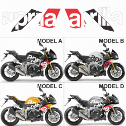 Kit adhésifs Aprilia Tuono 1000 V4 DEC00002818008975218 DECALMOTO