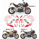 Kit adhésifs Aprilia Tuono 1000 V4 Tail D028180089752181020 CLUBPARTS