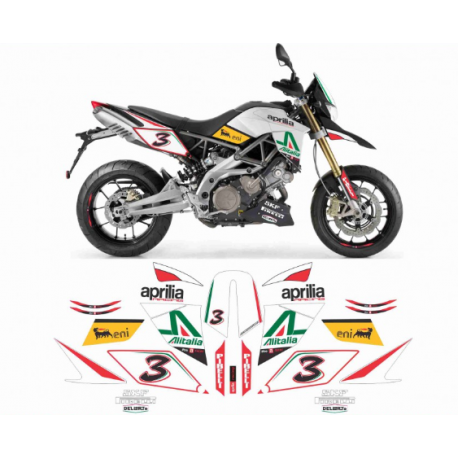 Kit adhésifs Aprilia Dorsoduro REPLICA ALITALIA SBK DEC000001900009 DECALMOTO