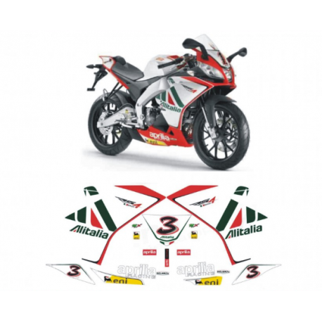 Kit adhésifs Aprilia RS4 125 - Alitalia SBK Replica Biaggi ADH_APR.RS4.125.BIAGGI-ALIT-SBK CLUBPARTS