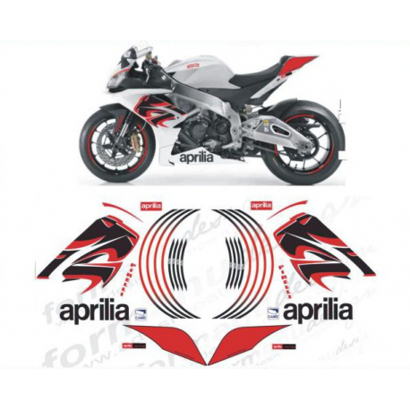 Kit adhésifs Aprilia RSV4 1000 LION DEC00001611 DECALMOTO
