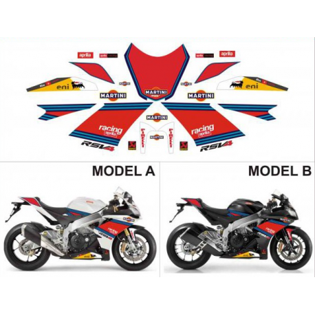 Kit adhésifs Aprilia RSV4 1000 - Replica Martini Tribute ADH_APR.RSV4.1000-MARTINI-TRIBUT CLUBPARTS