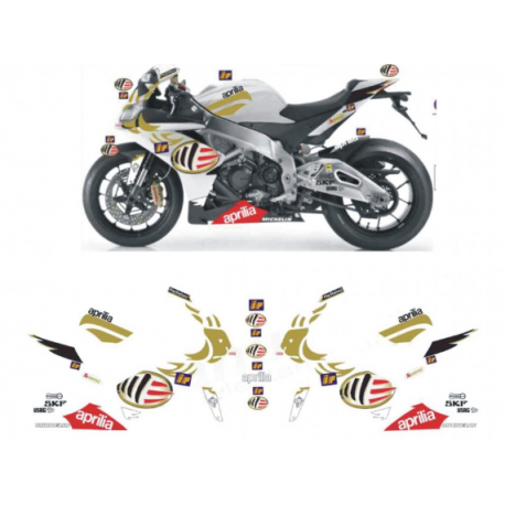 Kit adhésifs Aprilia RSV4 1000 REPLICA MS MOTO GP TRIBUTE DEC00002499 DECALMOTO