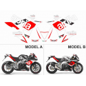 Kit adhésifs Aprilia RSV4 1000 - 2009/2014 - Replica RF ADH_APR.RSV4.1000-09.REPLICA-RF CLUBPARTS