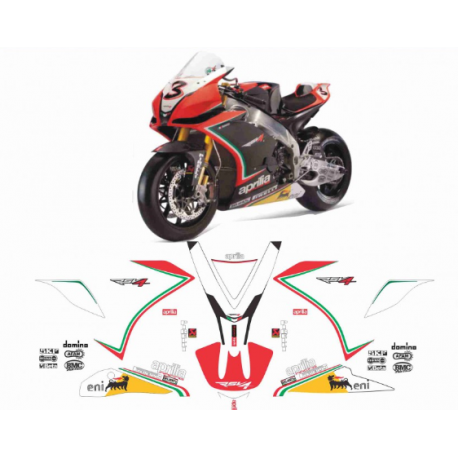 Kit adhésifs Aprilia RSV4 1000 replica sbk 2012 world champion DEC0000019467 DECALMOTO