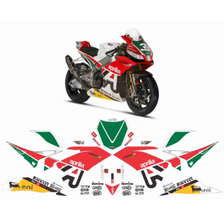 Kit adhésifs Aprilia RSV4 1000 - 2014 - SBK Misano Replica ADH_APR.RSV4.1000-SBK-MISANO-14 CLUBPARTS