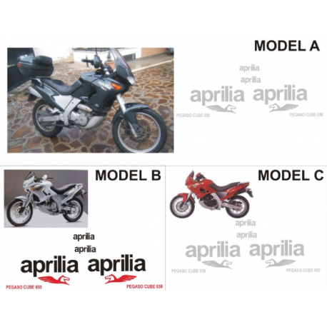 Kit adhésifs Aprilia Pegaso 650 CUBE DEC00000190008 DECALMOTO