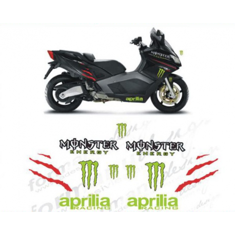 Kit adhésifs Aprilia SRV 850 MONSTER DEC00001566 DECALMOTO