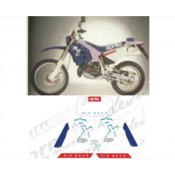 Kit adhésifs Aprilia RX 125 1990 SIX DAYS DEC00000237 DECALMOTO