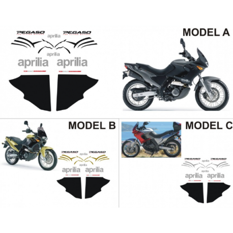 Kit adhésifs Aprilia PEGASO 650 IE 2003 DEC00000190002 DECALMOTO