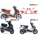 Kit adhésifs Aprilia SR 50 R DEC00000168 DECALMOTO