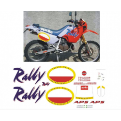 Kit adhésifs Aprilia TUAREG 125 1989 RALLY D0188 CLUBPARTS