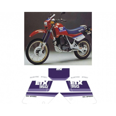 Kit adhésifs Aprilia ETX 350 1987 DEC00000190004 DECALMOTO