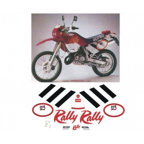 Kit adhésifs Aprilia TUAREG 125 1991 RALLY DEC00002413 DECALMOTO