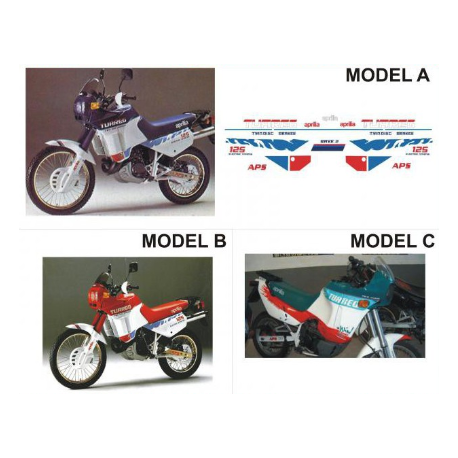 Kit adhésifs Aprilia TUAREG 125 WIND - 1987 ADH.APR_ 125.TUAREG.1987_D005010 CLUBPARTS