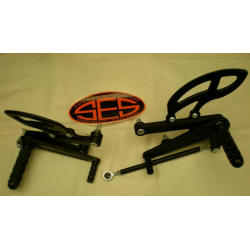 Commandes arrière fixe Ducati Mostro 600/750/900 - SES RACE PRODUCTS SES_RSD004 SES PRODUCTS