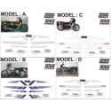 Kit adhésifs Cagiva ALETTA 125 DEC00002091 DECALMOTO