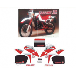 Kit adhésifs Cagiva ELEFANT 2 125 1985 DEC00002057 DECALMOTO