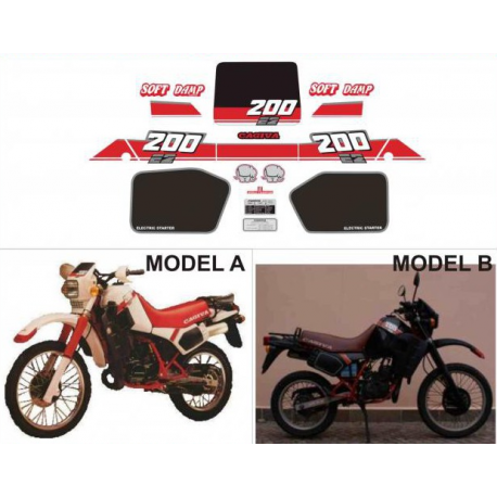 Kit adhésifs Cagiva ELEFANT 200 E2 1985 DEC00002052 DECALMOTO