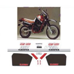 Kit adhésifs Cagiva ELEFANT 350 E DEC00002107 DECALMOTO