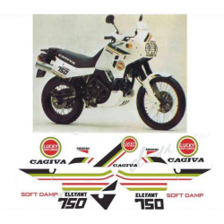 Kit adhésifs Cagiva Elefant 750 - 1988 - Lucky Explorer double phare ADH_CAG.ELEF750-LUCKY/88 CLUBPARTS